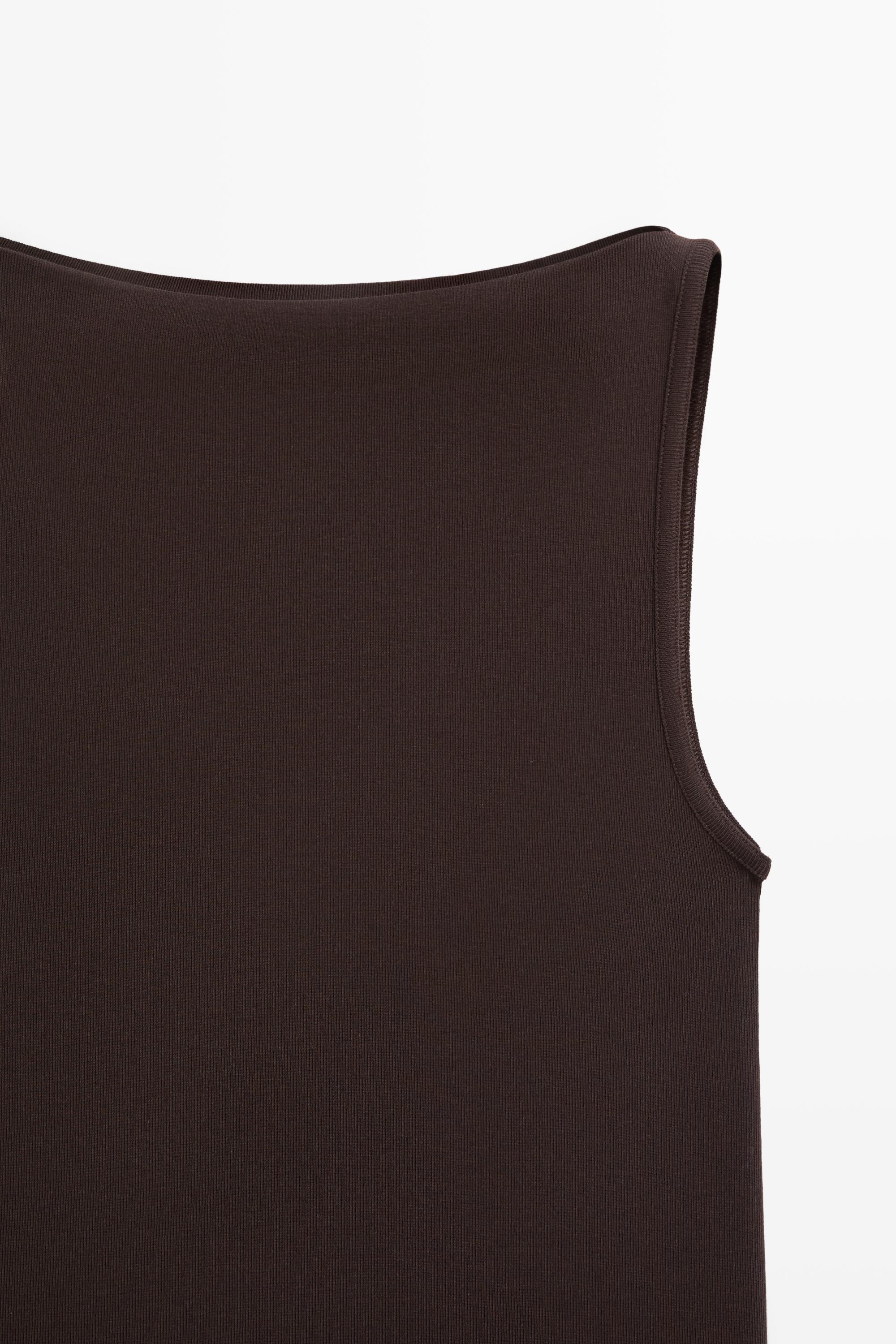T-shirt encolure droite pur coton